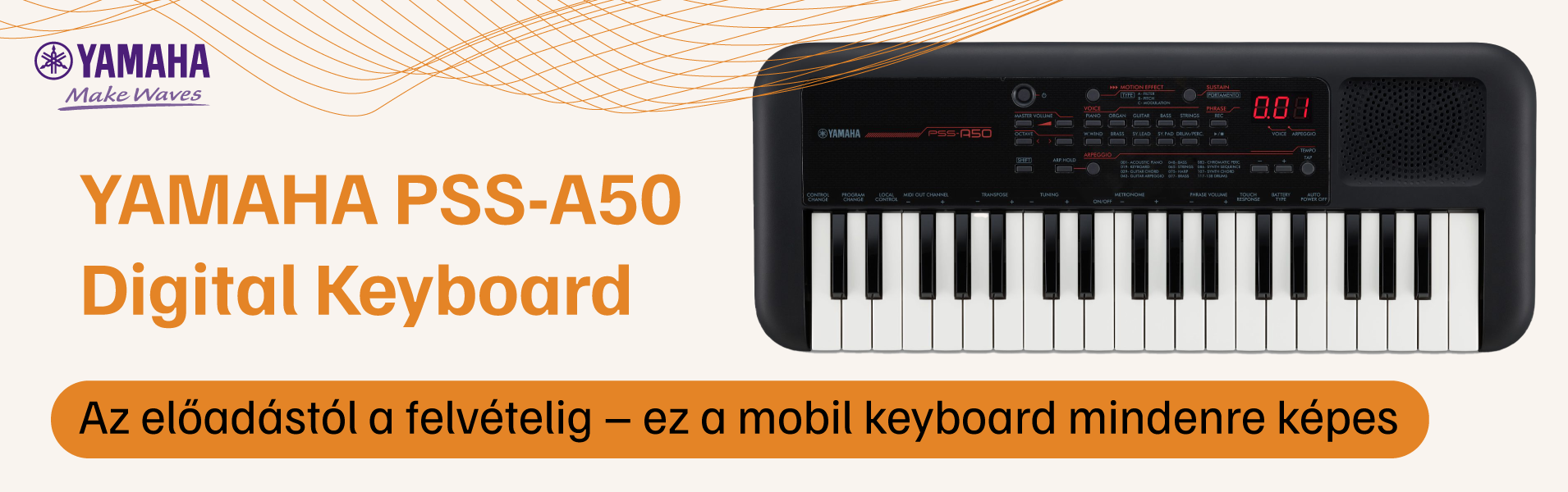 YAMAHA PSS-A50 DIGITAL KEYBOARD