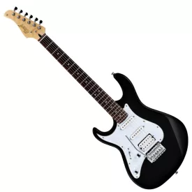 Cort G250LH-BK Balkezes elektromos gitár, fekete