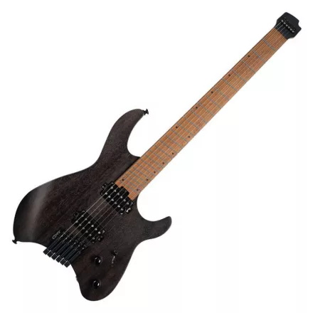 Cort Space G6MS SGTK elektromos gitár, fej nélküli, matt áttetsző fekete