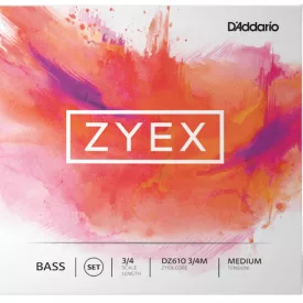   D'addario ZYEX nagybőgőhúr készlet zenekari, medium 3/4