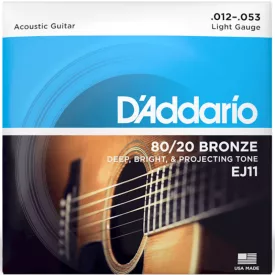   D'addario EJ11 - 80/20 bronze akusztikus gitárhúr készlet