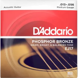   D'addario EJ17 - Phosphor bronze akusztikus gitárhúr készlet