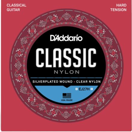 D'addario EJ27H - klasszikus gitárhúr készlet / hard