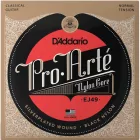 D'addario EJ49 Pro-Arté klasszikus gitárhúr készlet / black nylon