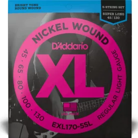  D'addario EXL170-5SL basszusgitár húr készlet - Super Long Scale
