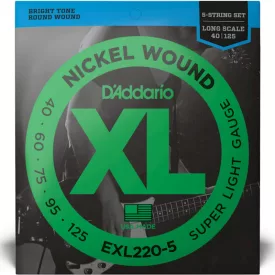 D'addario EXL220-5 - XL basszusgitár húr készlet