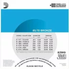 D'addario EZ910 - 85/15 bronze akusztikus gitárhúr készlet