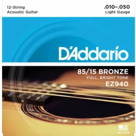   D'addario EZ940 85/15 bronze 12 húros akusztikus gitárhúr készlet