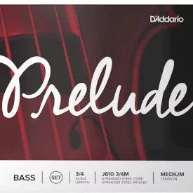 D'addario Prelude bőgőhúr készlet, 3/4 medium