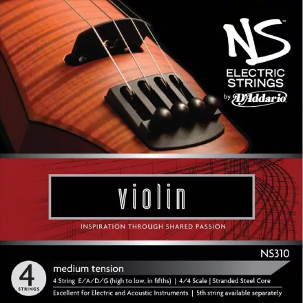 D'addario NS310 elektromos hegedűhúr készlet