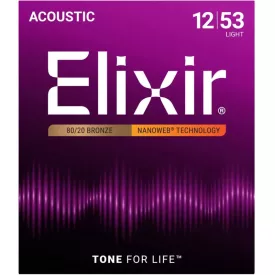 Elixir NANOWEB 11052 akusztikus, bronz gitárhúr készlet