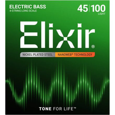 Elixir NanoWeb (14052) 045-100 Light basszusgitár húrkészlet