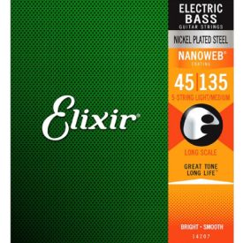   Elixir NanoWeb (14207) 045-135 Light/Medium basszusgitár húrkészlet