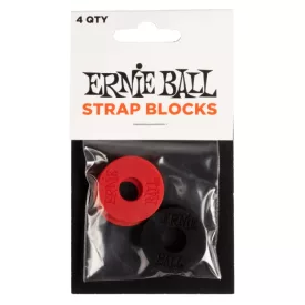 Ernie Ball 4603 Strap Blocks hevederzár piros/fekete