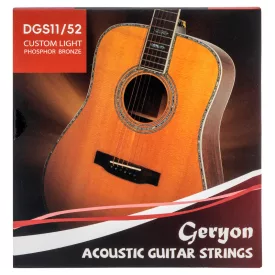 Geryon DGS 11/52 akusztikus gitárhúr készlet Custom light