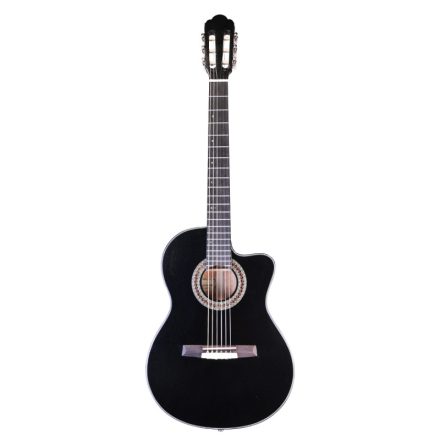 Geryon GSC339CEQ Latin elektro-klasszikus gitár, fényes fekete