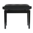 Gewa Deluxe zongorapad, fényes fekete, műbőr ülőke