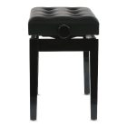 Gewa Deluxe zongorapad, fényes fekete, műbőr ülőke