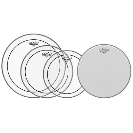 Remo PP-0320-PS Pinstripe Transparent dobbőr szett (12", 13", 16" + ajándék 14")