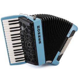   Hohner tangóharmonika BRAVO myColor III 72 Sky Steel lightblue