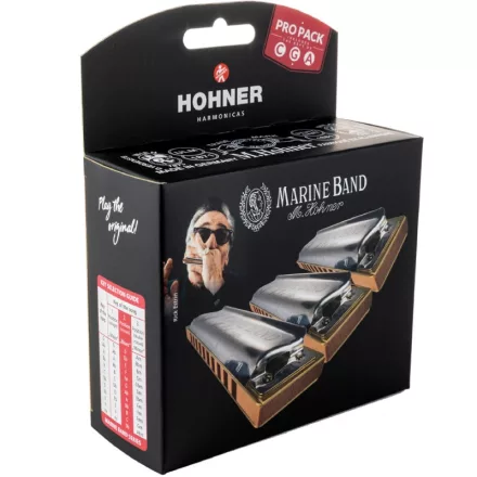 Hohner Marine Band 1896 Pro-Pack szájharmonika szett (C,G,A)