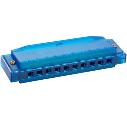 Hohner Happy Color szájharmonika, áttetsző kék