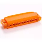 Hohner Happy Color szájharmonika, áttetsző narancsszínű