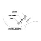 Ibanez AZES31-VM elektromos gitár, élénkpiros