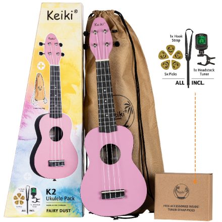KEIKI K2-FYD szoprán ukulele szett