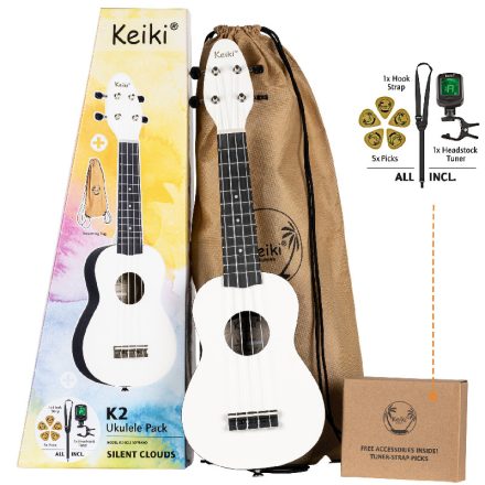 KEIKI K2-SCL szoprán ukulele szett