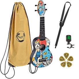 KEIKI K2-SR 'Samurai' szoprán ukulele szett