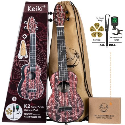 KEIKI K2SS-RKC szoprán ukulele