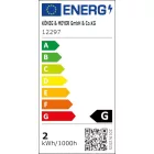 König & Meyer 12297 LED zongora lámpa, aranyszín