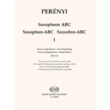 Szaxofon ABC I. Zongorakíséret (Perényi)