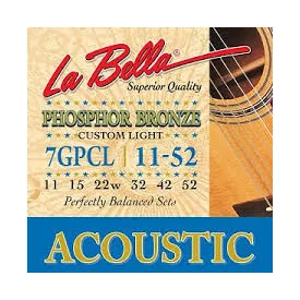 LaBella Phosphor bronze 7GPCL akusztikus gitárhúr készlet
