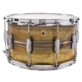 Ludwig LB484R Raw Brass pergő 8x14