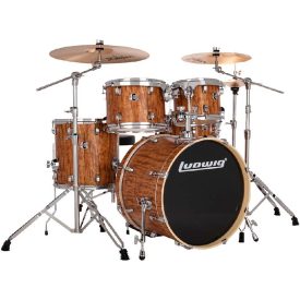  Ludwig Evolution 22" 5 részes dobszerelés állványzattal - Cherry