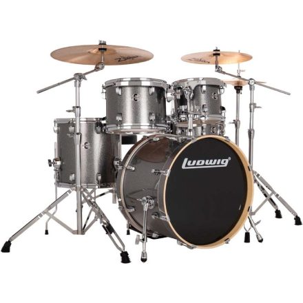 Ludwig Evolution 22" 5 részes dobszerelés állványzattal - Platinum