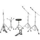 Ludwig Evolution 22" 5 részes dobszerelés állványzattal - Platinum