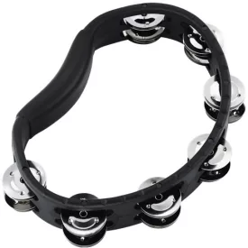   Meinl HTMT1BK Tamburin, fekete kétsoros félkör csörgőkarika