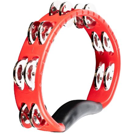 Meinl HTMT1R Tamburin, piros kétsoros félkör csörgőkarika