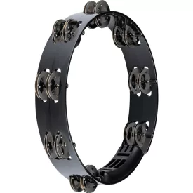   Meinl HTT10BK Tamburin, 10" kétsoros csörgőkarika, fekete