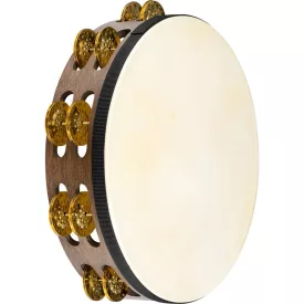   Meinl TAH2V-WB Vintage Wood Series Tambourine 10", Walnut Brown