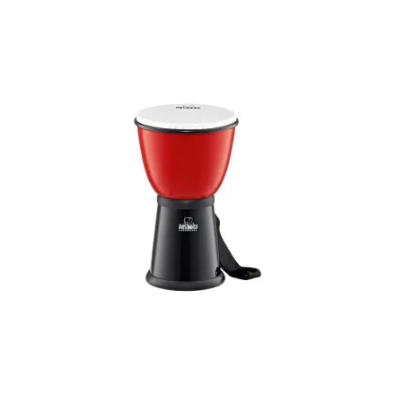 NINO Percussion NINO18R-BK 8" ABS djembe piros-fekete