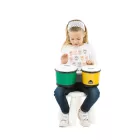 NINO Percussion NINO19G-Y 6½-7½" ABS bongó zöld-sárga