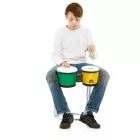 NINO Percussion NINO19G-Y 6½-7½" ABS bongó zöld-sárga