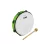 NINO Percussion NINO24GG 10" műanyag tamburin zöld