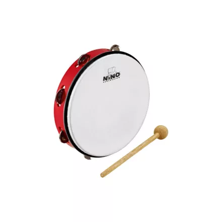 NINO Percussion NINO24R 10" műanyag tamburin piros