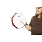 NINO Percussion NINO24R 10" műanyag tamburin piros
