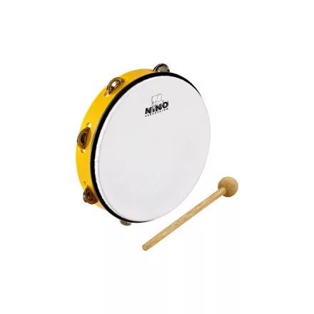NINO Percussion NINO24Y 10" műanyag tamburin sárga